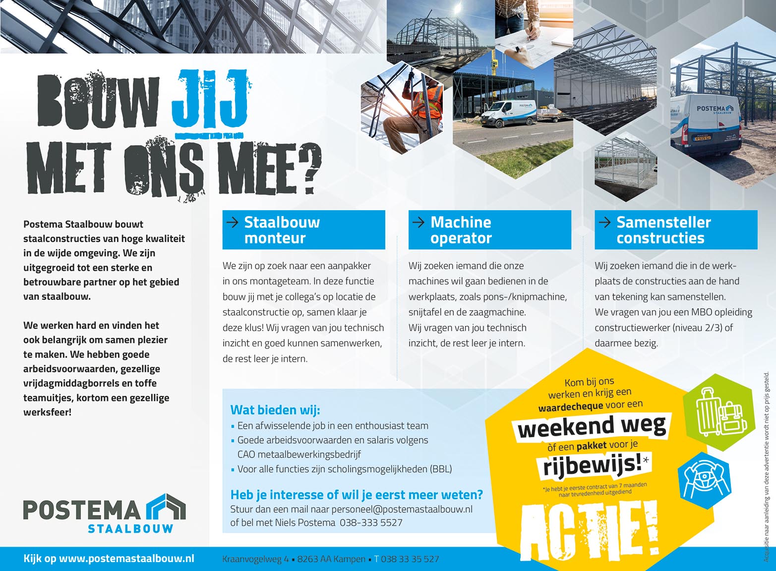 Vacatures Postema Staalbouw